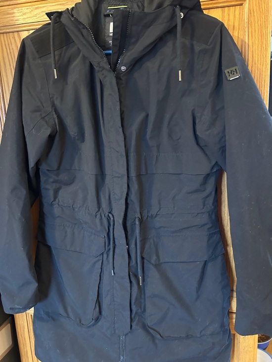 Helly Hansen Jackets & Blazers - Helly Hansen Black Hooded Parka Jacket